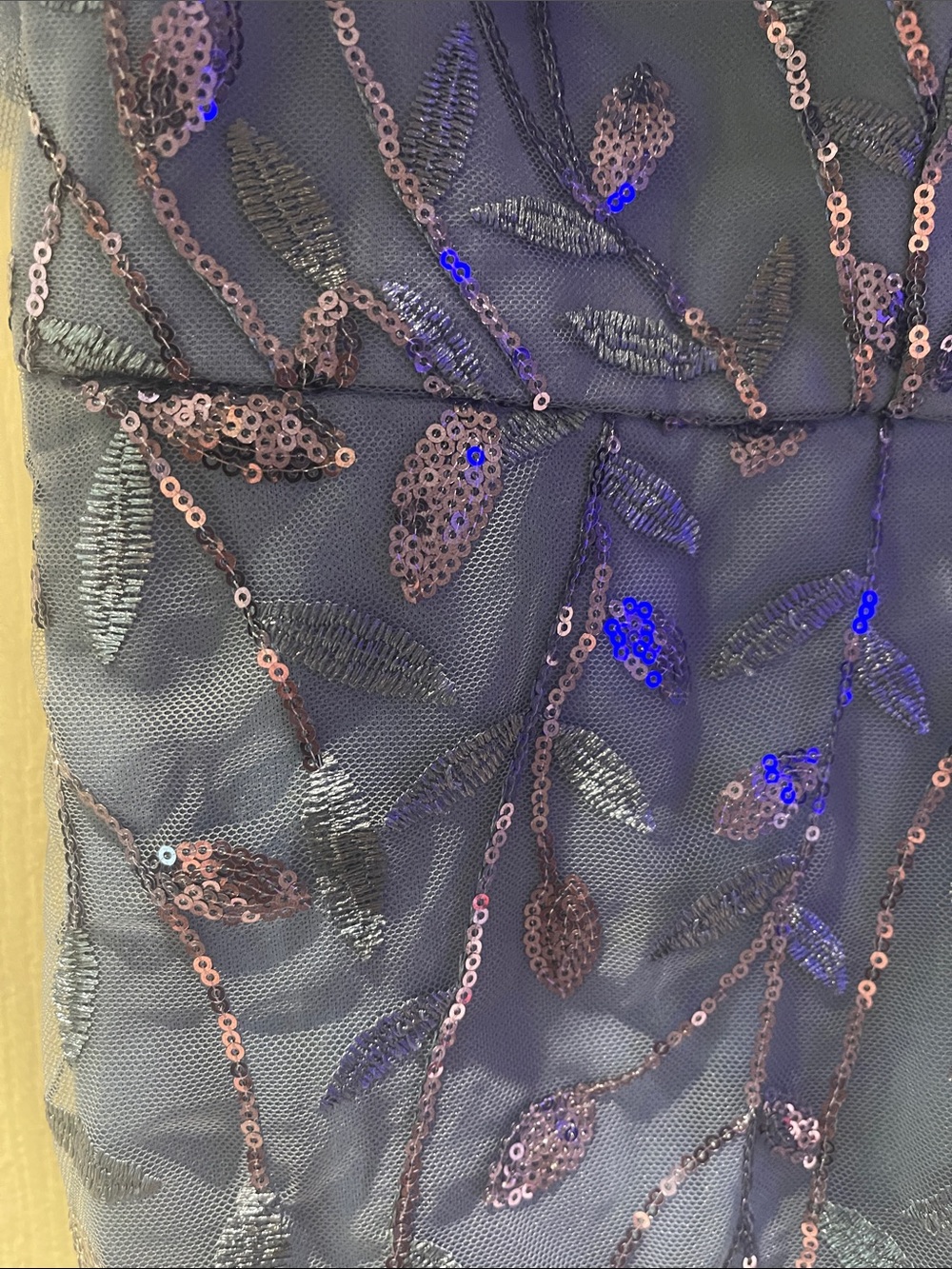 Ever Pretty Dusty Blue Embroidered Tulle Evening Dress - Picture 3 of 6